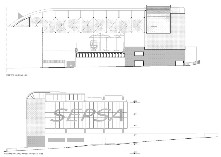 Fabbricato destinato ad uffici e DCO della Sepsa S.p.A. in Via Antonino Pio