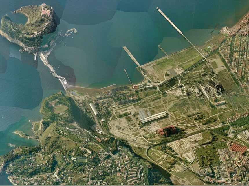 Parco urbano nell’ex sito industriale di Bagnoli